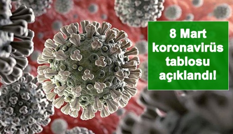 8 Mart koronavirüs tablosu açıklandı!