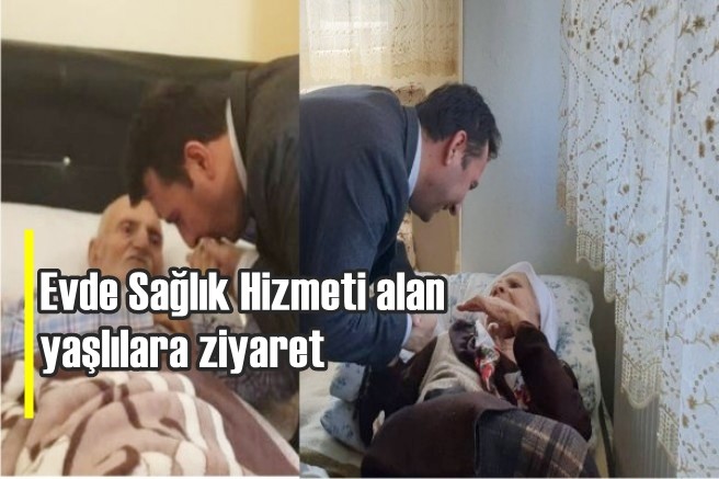 Evde Sağlık Hizmeti alan yaşlılara ziyaret SAĞLIK Kars 36 Haber