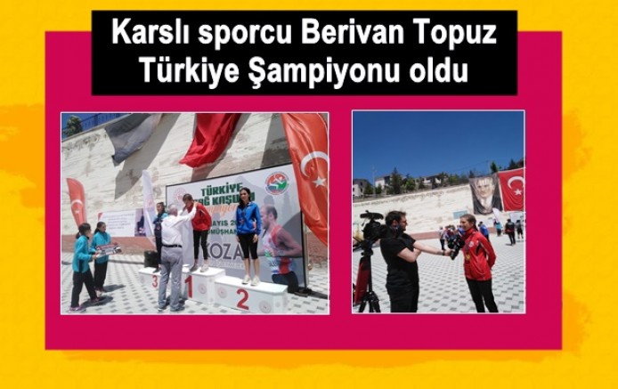 Karslı sporcu Berivan Topuz Türkiye Şampiyonu oldu