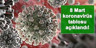 8 Mart koronavirüs tablosu açıklandı!