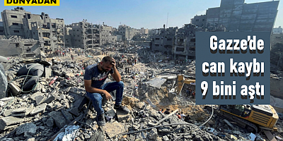 İsrail-Filistin çatışmalarında Gazze’de can kaybı 9 bini aştı