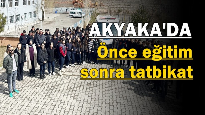 Akyakalı gençler AFAD ile hazırlanıyor