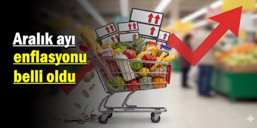 Aralık ayı enflasyonu belli oldu