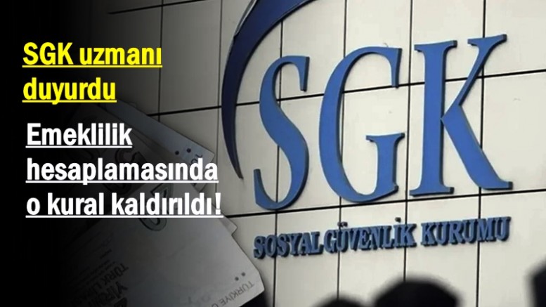 Emeklilik hesaplamasında o kural kaldırıldı!