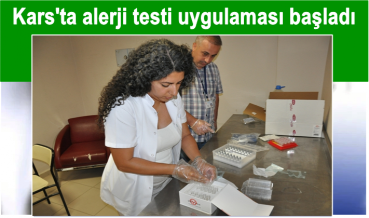 Kars'ta alerji testi uygulaması başladı