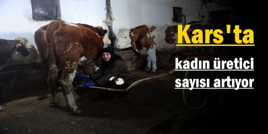 Kars'ta kadın üretici sayısı artıyor