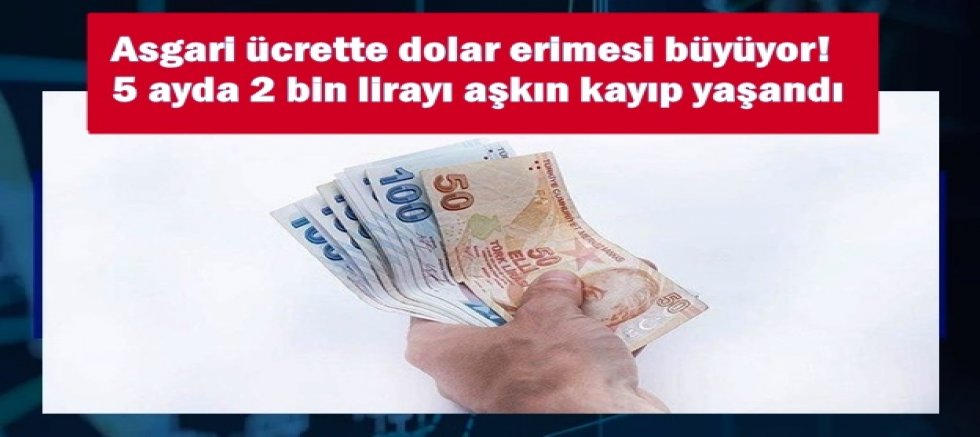 Asgari ücrette dolar erimesi büyüyor! 