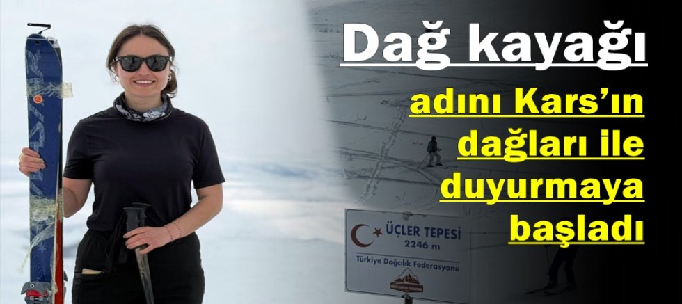 Dağ kayağı adını Kars’ın dağları ile duyurmaya başladı