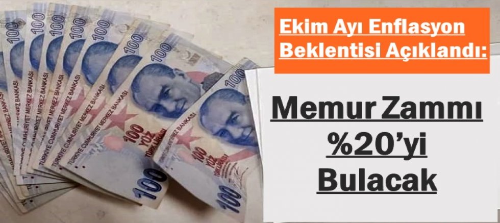 Ekim Ayı Enflasyon Beklentisi Açıklandı