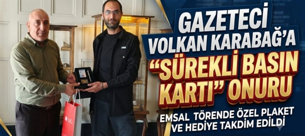 Gazeteci Volkan Karabağ'a 