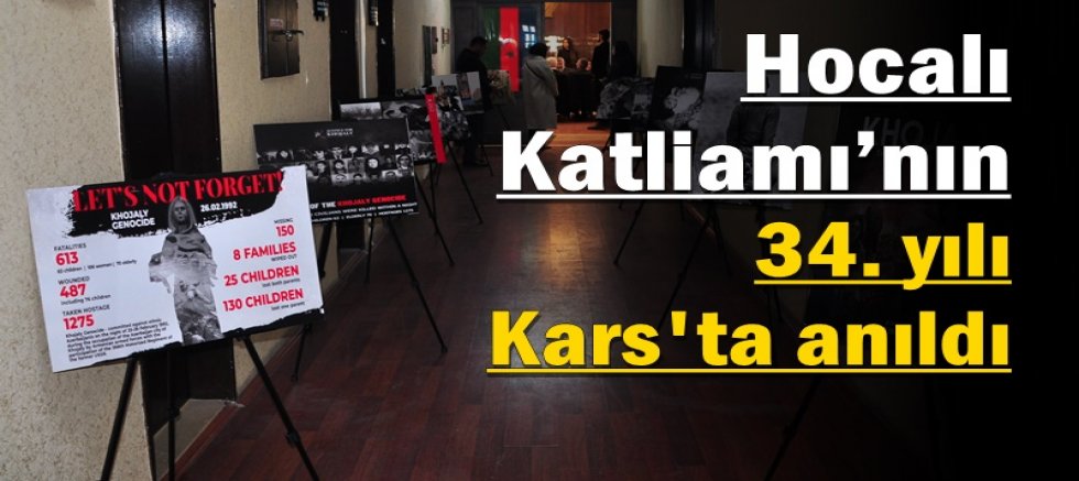 Hocalı Katliamı’nın 34. yılı Kars’ta anıldı