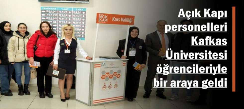 Kafkas Üniversitesi öğrencileriyle bir araya geldiler