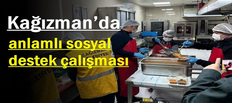 Kağızman’da anlamlı bir sosyal destek çalışması 