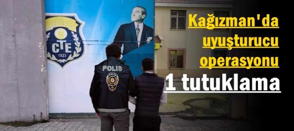 Kağızman'da uyuşturucu operasyonu: 1 tutuklama