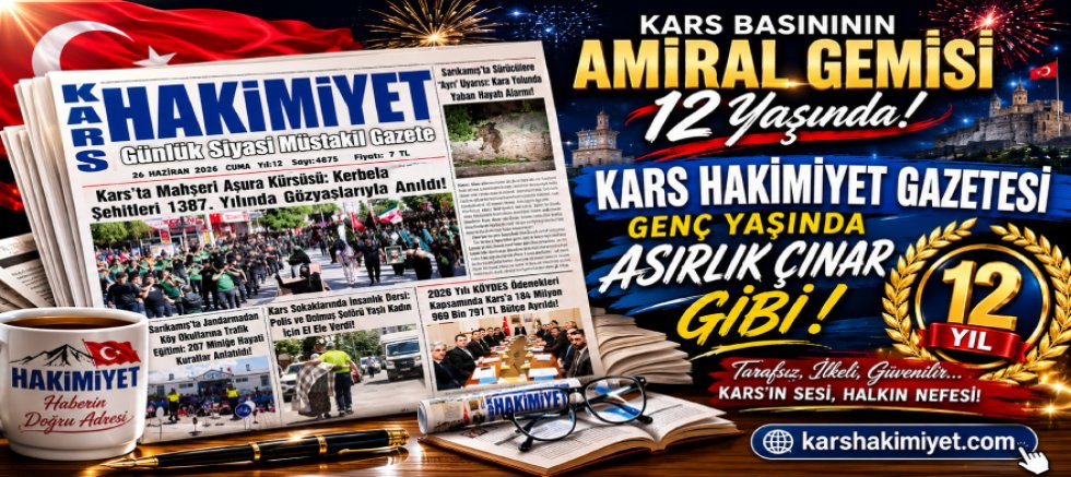 Kars Hakimiyet Gazetesi 12. Yaşını kutluyor