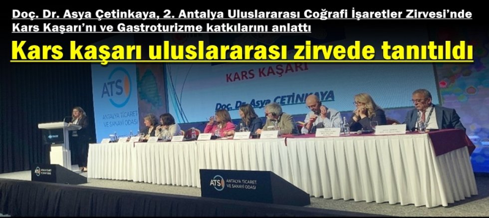 Kars kaşarı uluslararası zirvede tanıtıldı