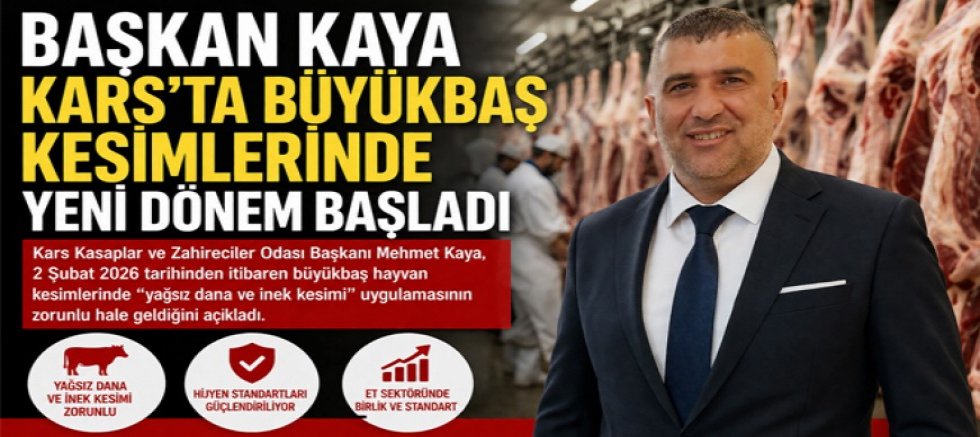 Kars'ta Büyükbaş Kesimlerinde Yeni Dönem Başladı
