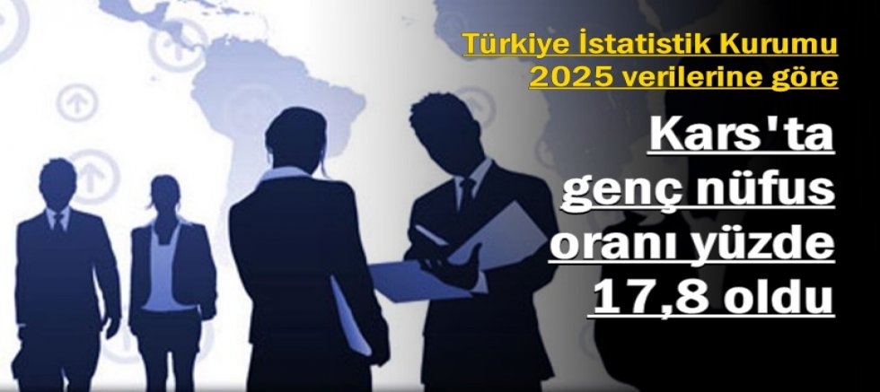 Kars'ta genç nüfus oranı yüzde 17,8 oldu
