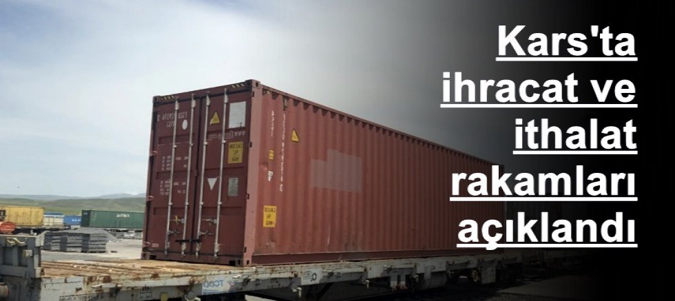 Kars'ta ihracat ve ithalat rakamları açıklandı