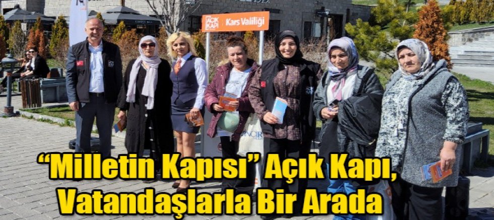  Kars'ta “Milletin Kapısı” Açık Kapı, Vatandaşlarla Bir Arada