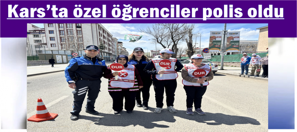 Kars’ta özel öğrenciler polis oldu