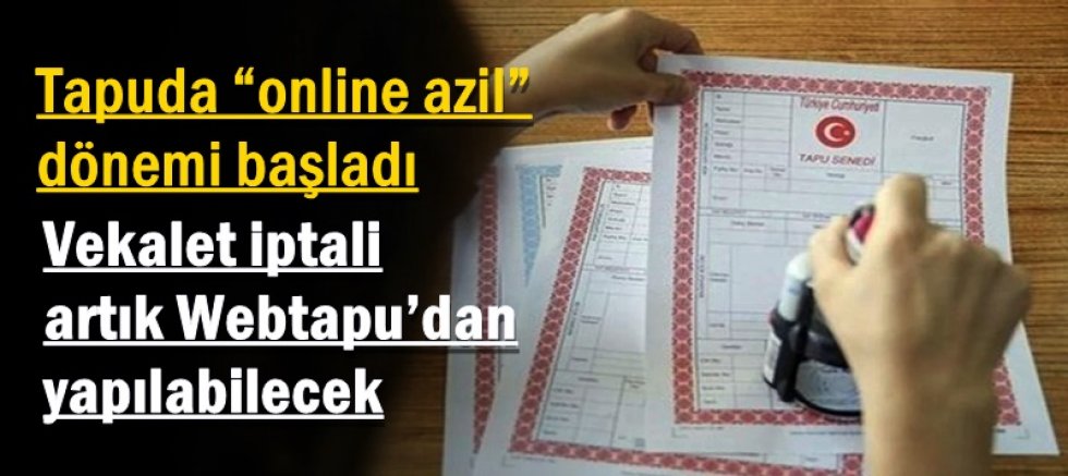 Tapuda “online azil” dönemi başladı