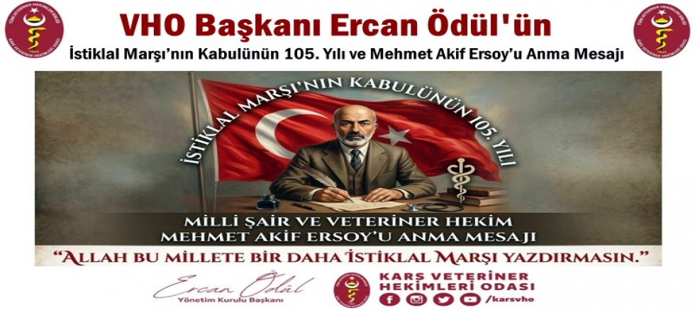VHO Başkanı Ercan Ödül'ün Mesajı