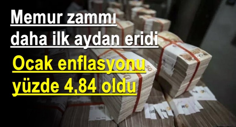 Memur zammı daha ilk aydan eridi