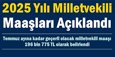2025 Yılı Milletvekili Maaşları Açıklandı