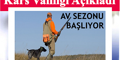 31 Ağustos'ta av sezonu başlayacak