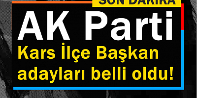 AK Parti İlçe Başkan adayları belli oldu!