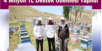 Arıcılık İşletmelerine  4 Milyon TL Destek Ödemesi Yapıldı