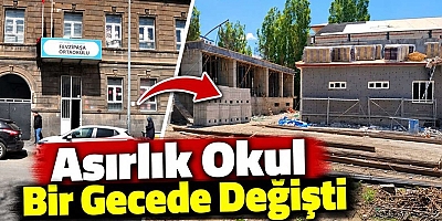 Asırlık Okul Bir Gecede Değişti