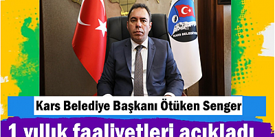 Başkan Senger, Belediyenin 1 yıllık faaliyetlerini açıkladı