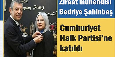 Bedriye Şahinbaş CHP’ye Katıldı