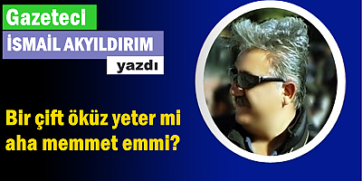 Bir çift öküz yeter mi aha memmet emmi ?