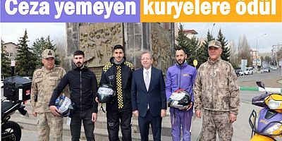 Ceza yemeyen kuryelere ödül
