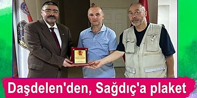 Daşdelen'den, Sağdıç'a plaket