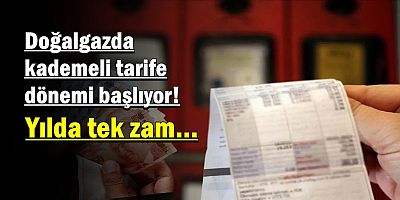 Doğalgazda kademeli tarife dönemi başlıyor!