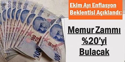 Ekim Ayı Enflasyon Beklentisi Açıklandı
