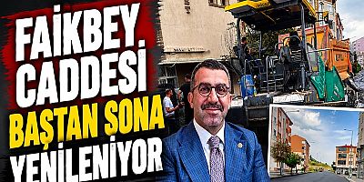 Faikbey Caddesi Baştan Sona Yenileniyor