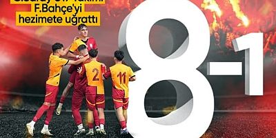 Galatasaray U17'den tarihi fark: Fenerbahçe'yi 8-1 mağlup etti!