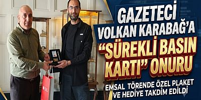 Gazeteci Volkan Karabağ'a 