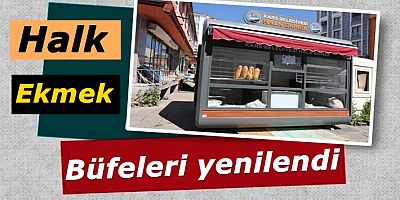 Halk ekmek büfeleri yenilendi