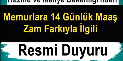 Hazine ve Maliye Bakanlığı'ndan Memurlara...