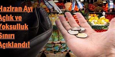 Haziran Ayı Açlık ve Yoksulluk Sınırı Açıklandı! 