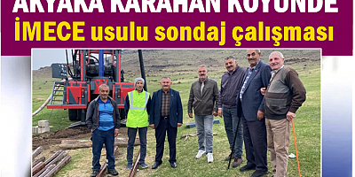 İmeceyle köylerine sondaj vurdular