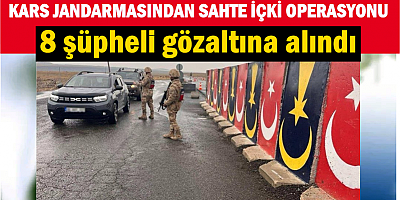 Jandarmadan sahte içki operasyonu