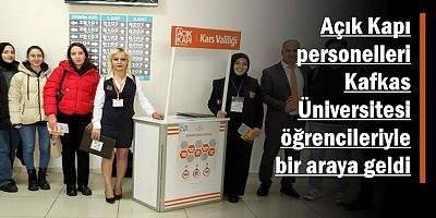 Kafkas Üniversitesi öğrencileriyle bir araya geldiler