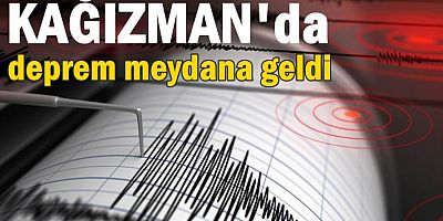 Kağızman'da 4 büyüklüğünde deprem meydana geldi